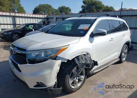 2016 Toyota Highlander Limited V6 z USA, uszkodzony, nr VIN 5TDDKRFH0GS302067